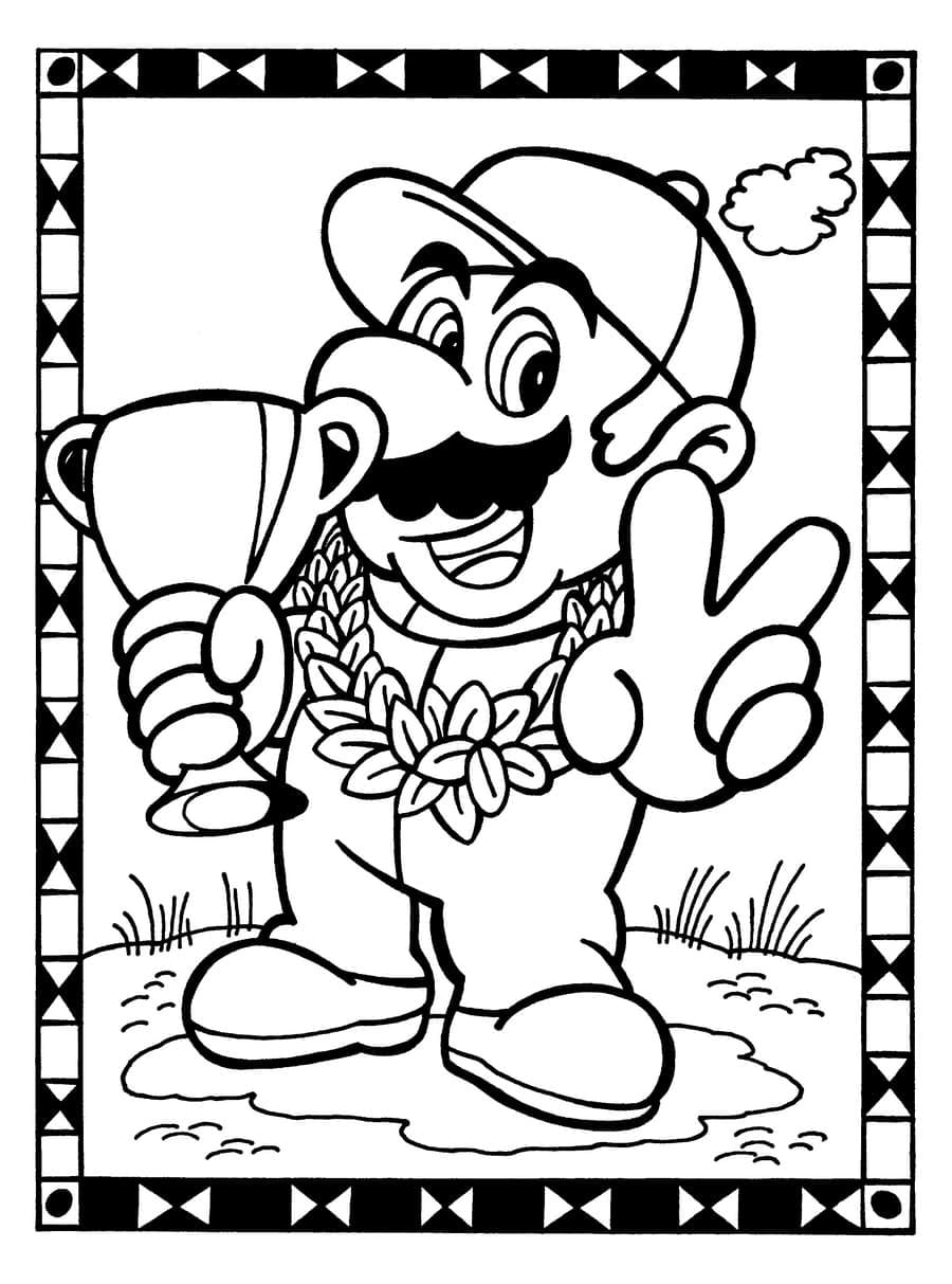 150+ Fun and Free Mario Coloring Pages for Kids 70