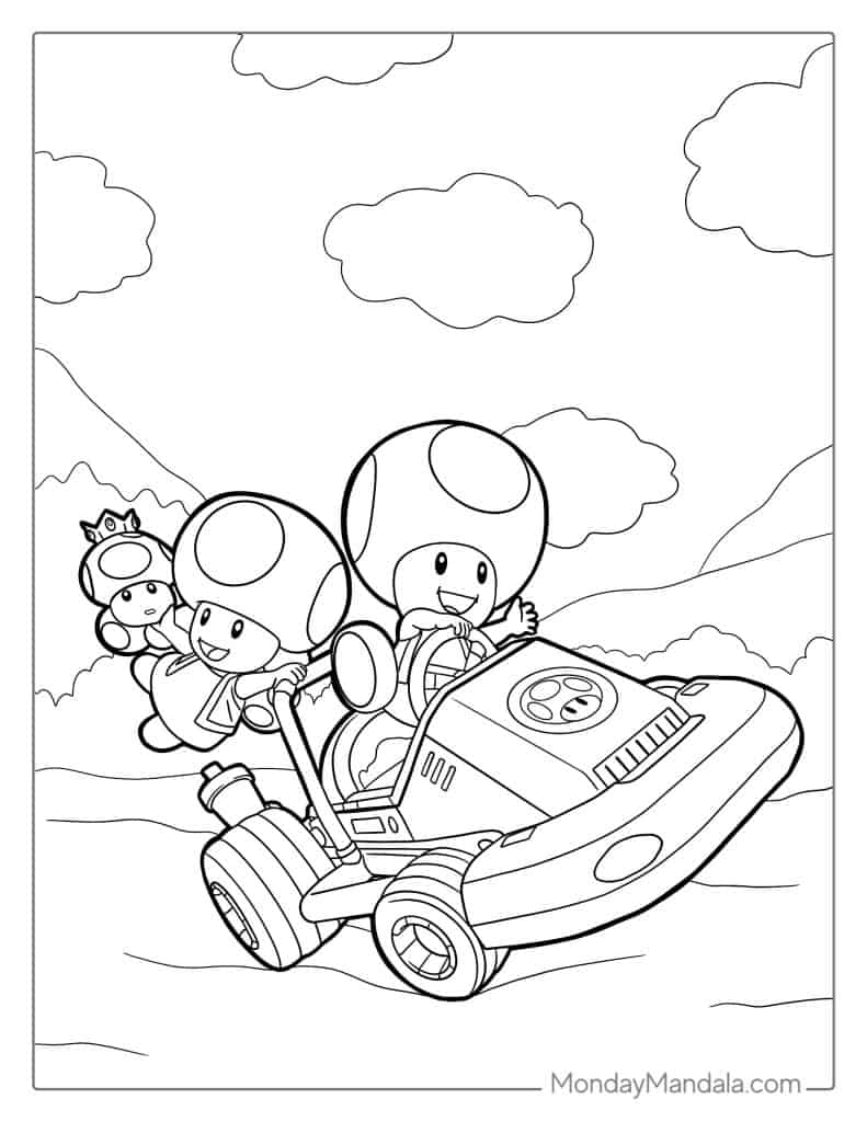 150+ Fun and Free Mario Coloring Pages for Kids 76