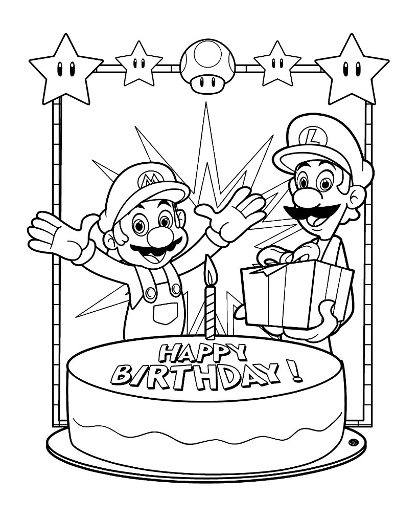 150+ Fun and Free Mario Coloring Pages for Kids 8