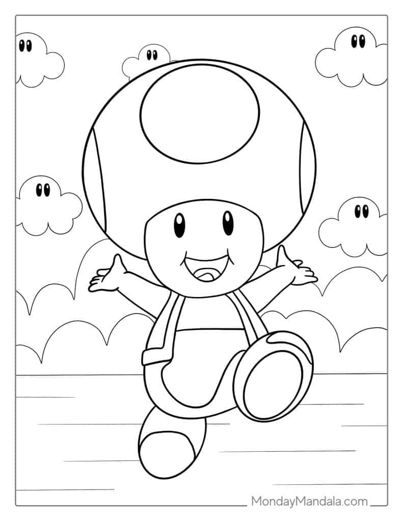 150+ Fun and Free Mario Coloring Pages for Kids 84