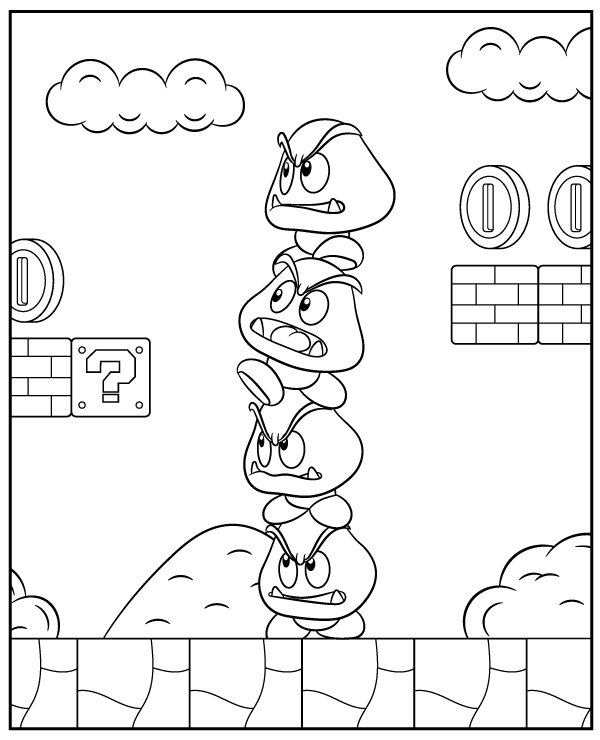 150+ Fun and Free Mario Coloring Pages for Kids 92