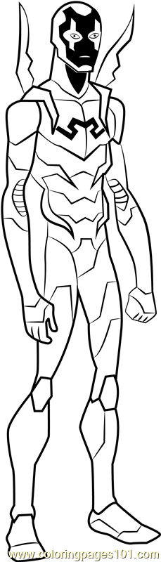 45 Blue Beetle Coloring Pages Free Printables 132