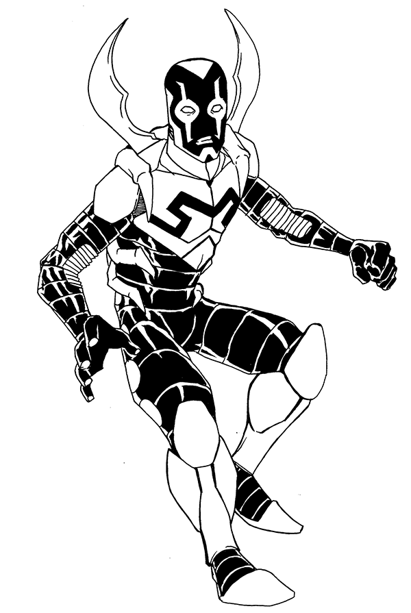 45 Blue Beetle Coloring Pages Free Printables 143