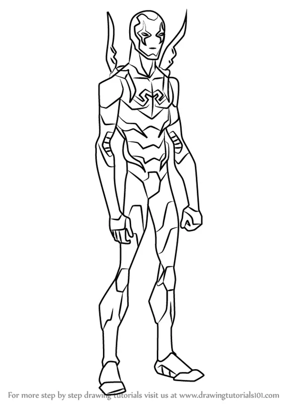 45 Blue Beetle Coloring Pages Free Printables 144