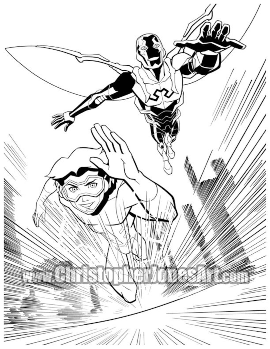 45 Blue Beetle Coloring Pages Free Printables 147