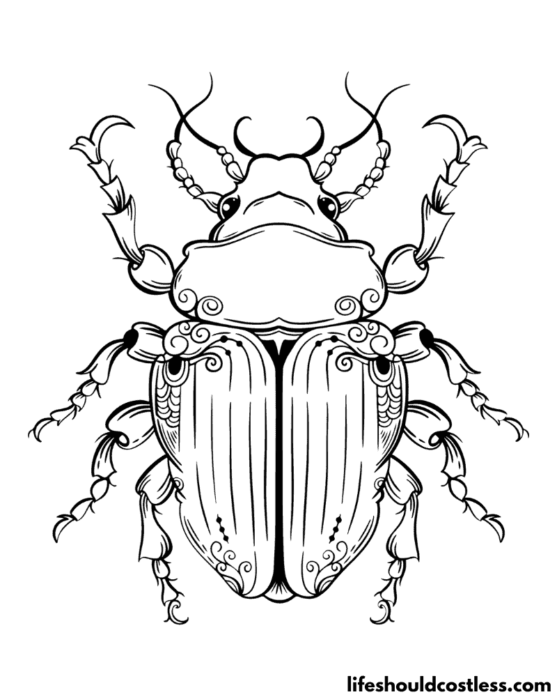 45 Blue Beetle Coloring Pages Free Printables 169