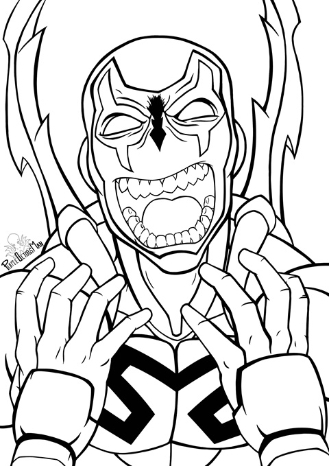 45 Blue Beetle Coloring Pages Free Printables 62