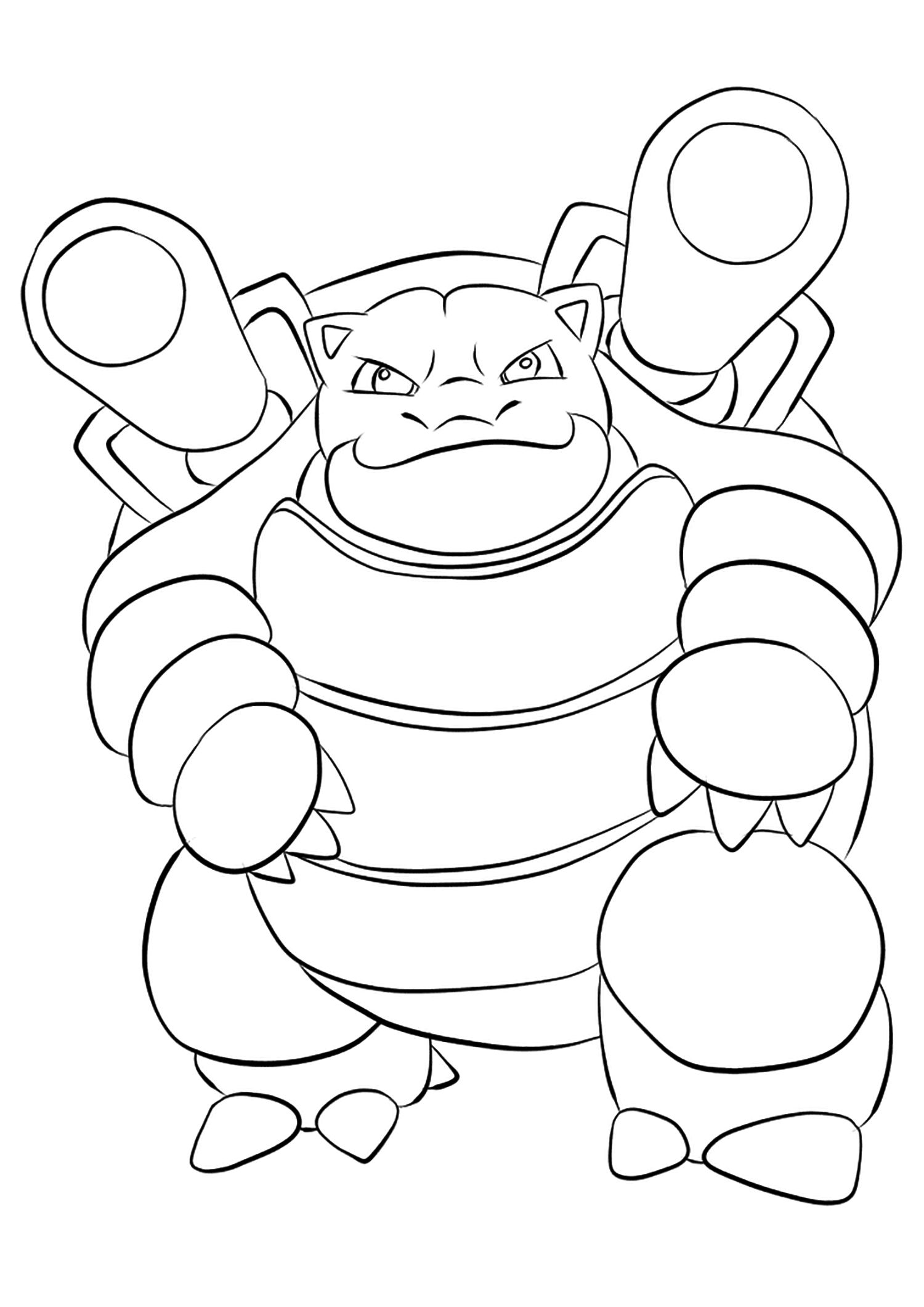 50 Blastoise Pokemon Coloring Pages That Will Blow Your Mind 2