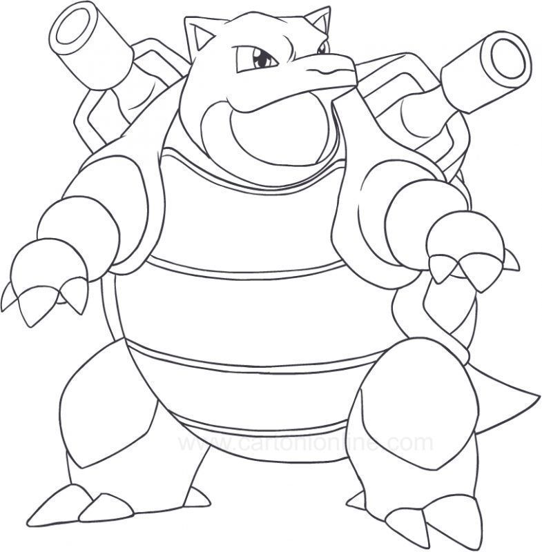 50 Blastoise Pokemon Coloring Pages That Will Blow Your Mind 30