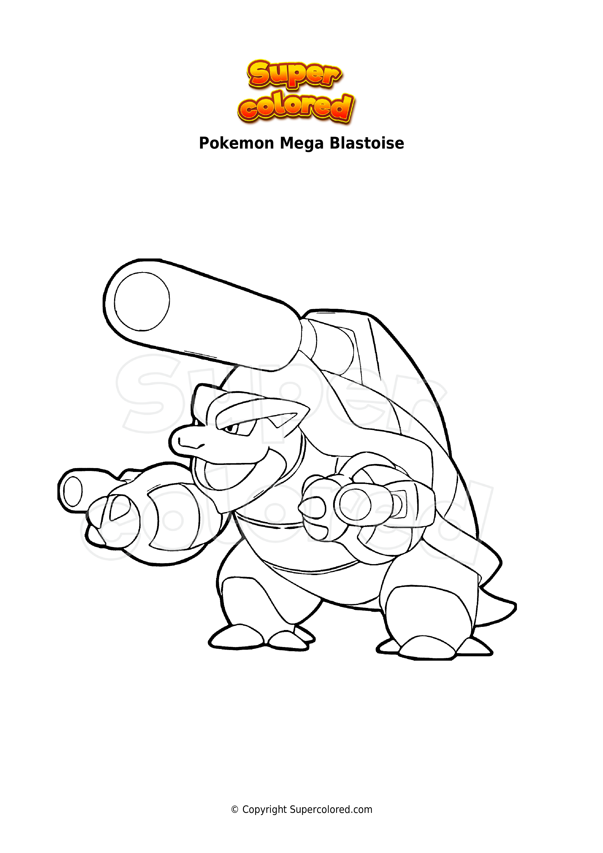 50 Blastoise Pokemon Coloring Pages That Will Blow Your Mind 38