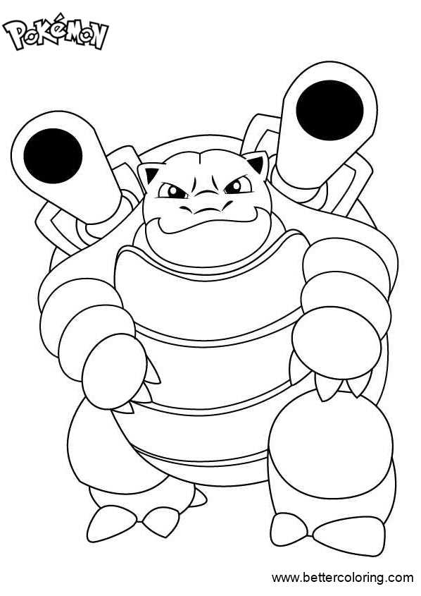 50 Blastoise Pokemon Coloring Pages That Will Blow Your Mind 56