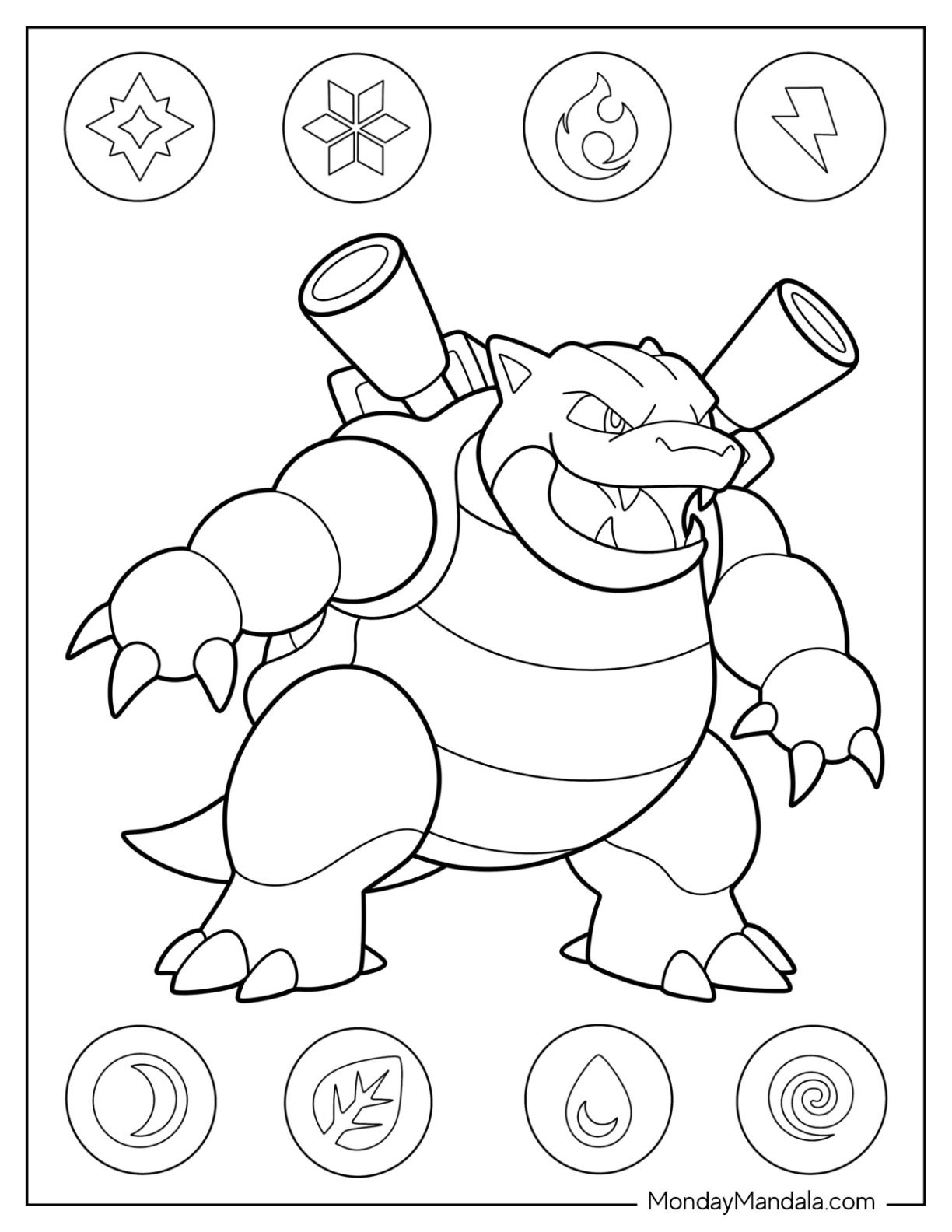 50 Blastoise Pokemon Coloring Pages That Will Blow Your Mind 57