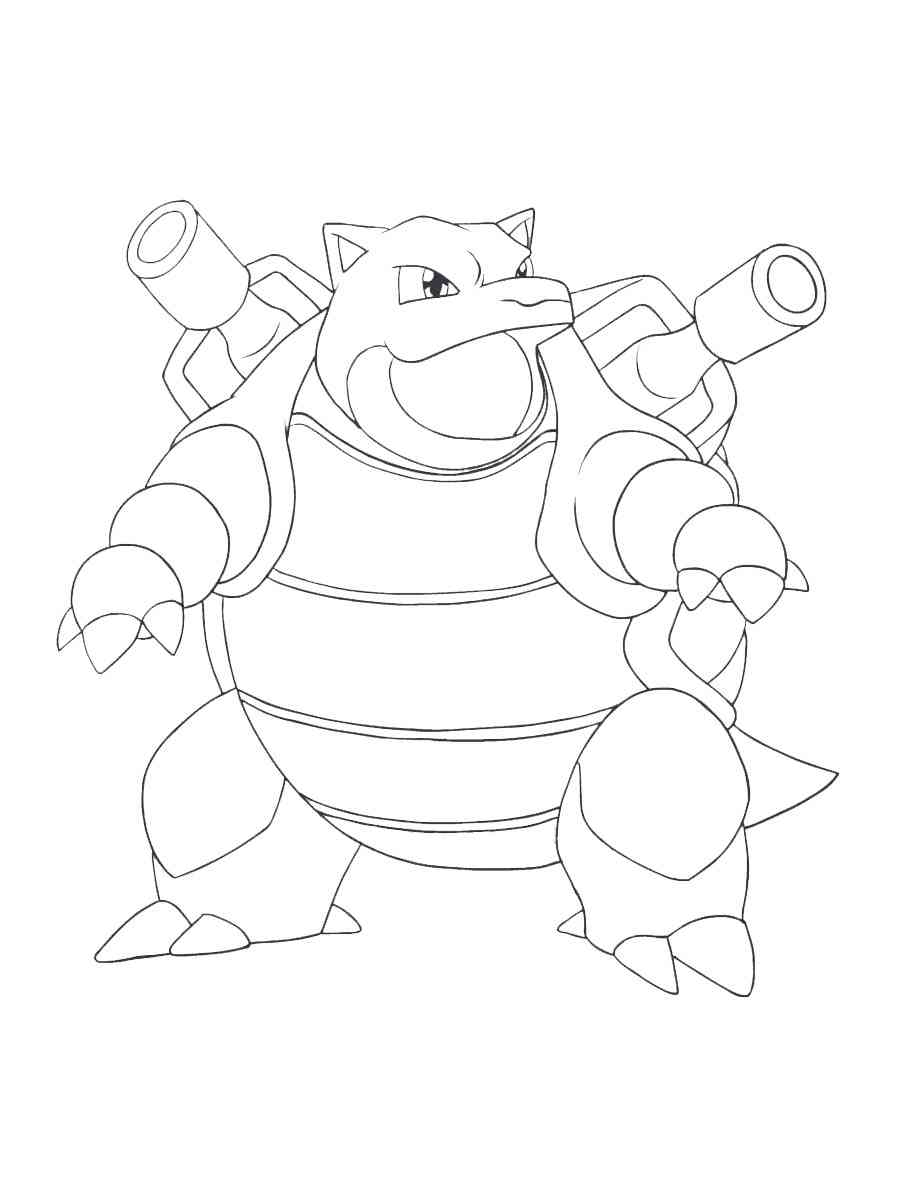 50 Blastoise Pokemon Coloring Pages That Will Blow Your Mind 7