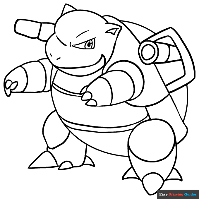 50 Blastoise Pokemon Coloring Pages That Will Blow Your Mind 73