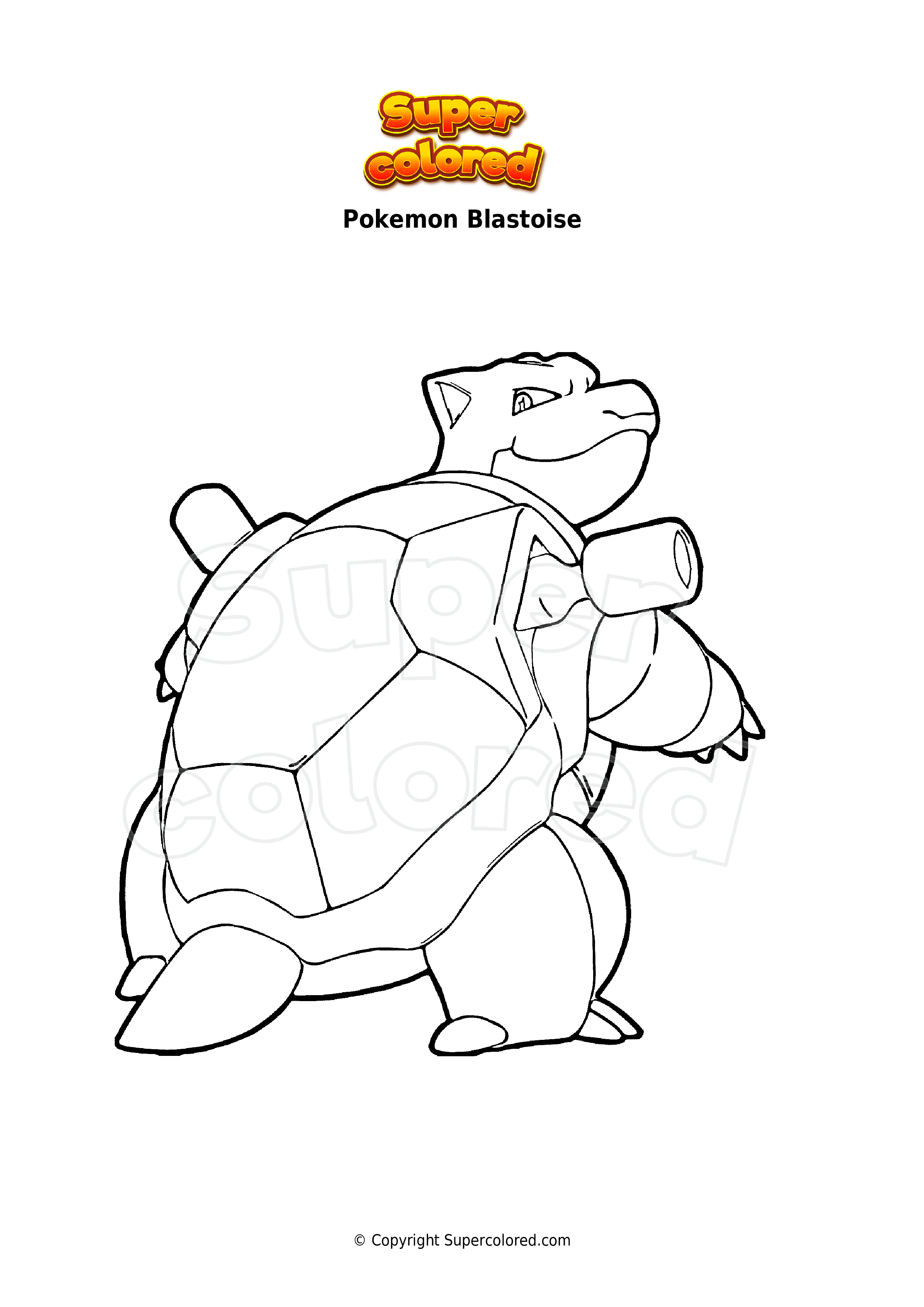 50 Blastoise Pokemon Coloring Pages That Will Blow Your Mind 76