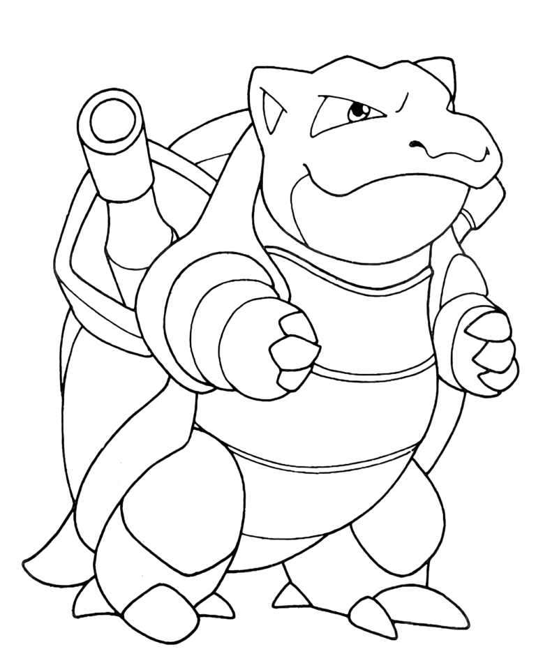 50 Blastoise Pokemon Coloring Pages That Will Blow Your Mind 78