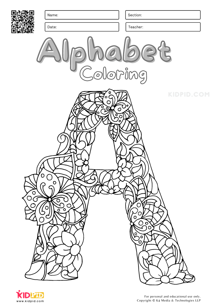 Alphabet Lore Coloring Pages A-Z 28