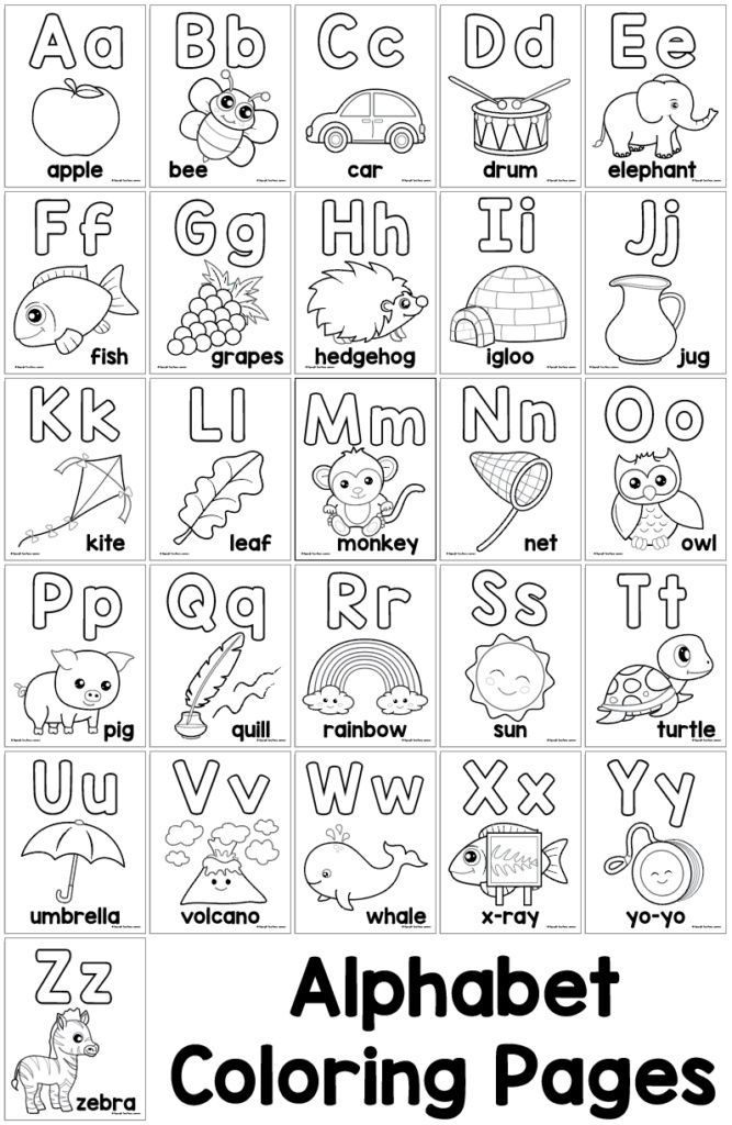 Alphabet Lore Coloring Pages A-Z 46