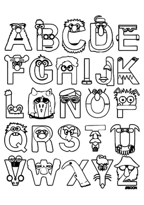 Alphabet Lore Coloring Pages A-Z 63