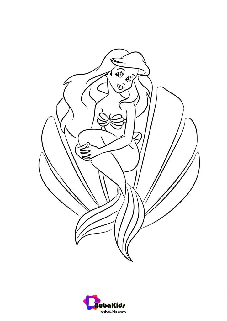 Ariel Coloring Pages Free Printable 10