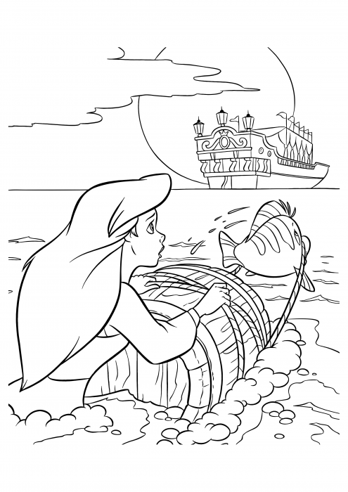 Ariel Coloring Pages Free Printable 102