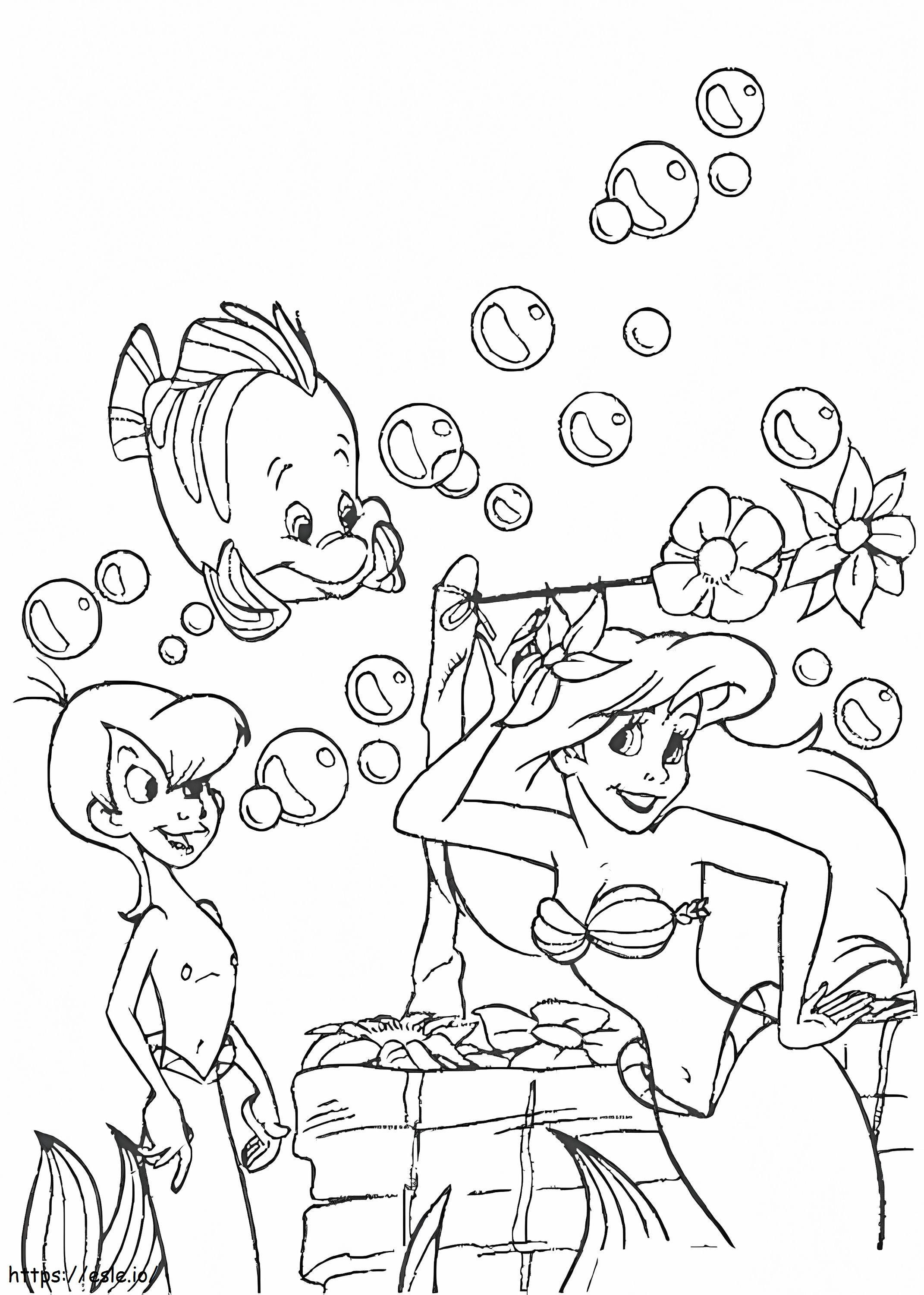 Ariel Coloring Pages Free Printable 110