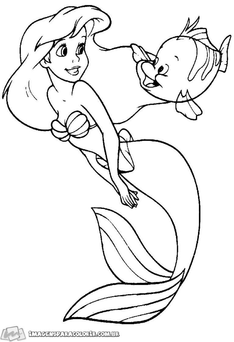 Ariel Coloring Pages Free Printable 115