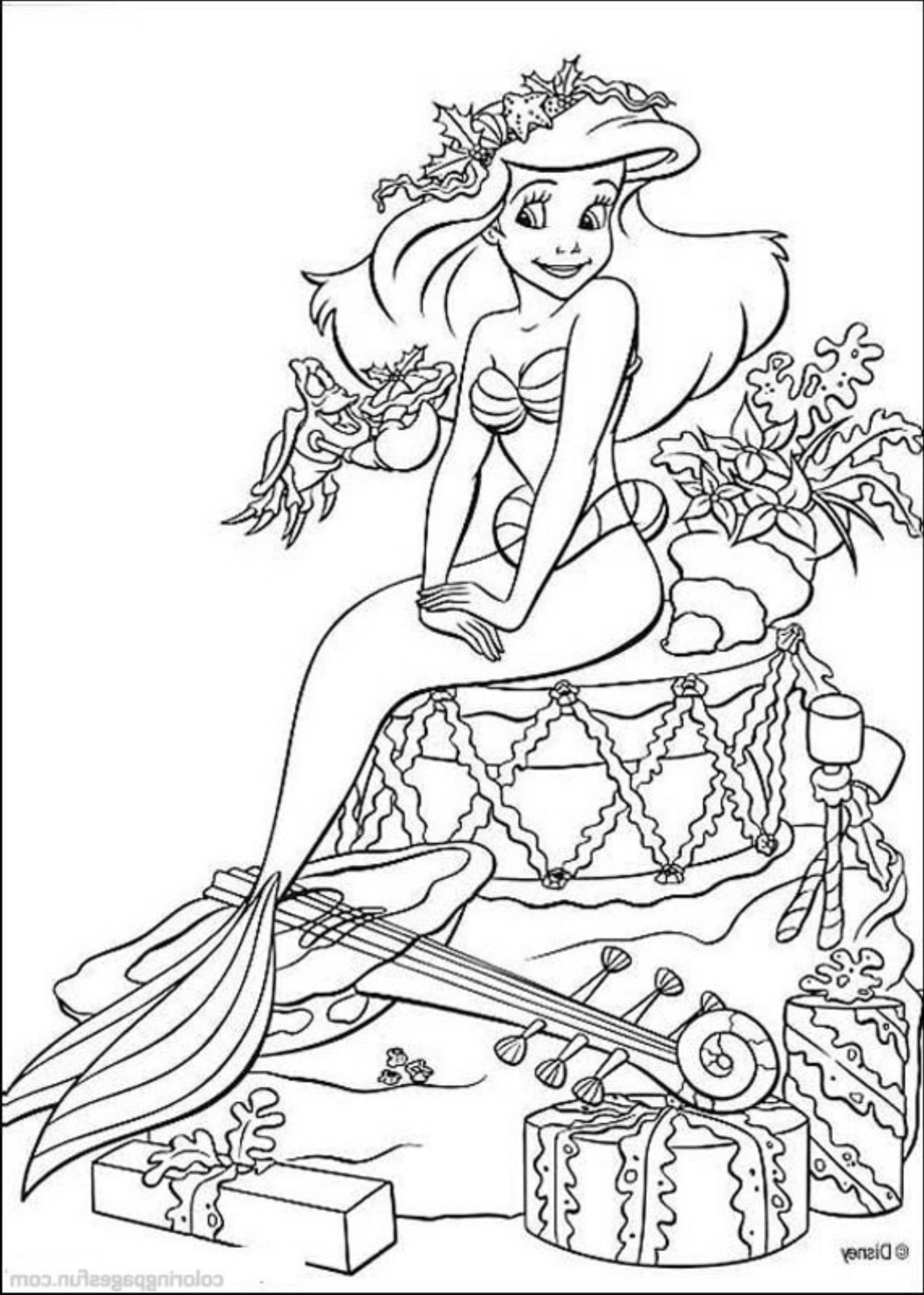 Ariel Coloring Pages Free Printable 119