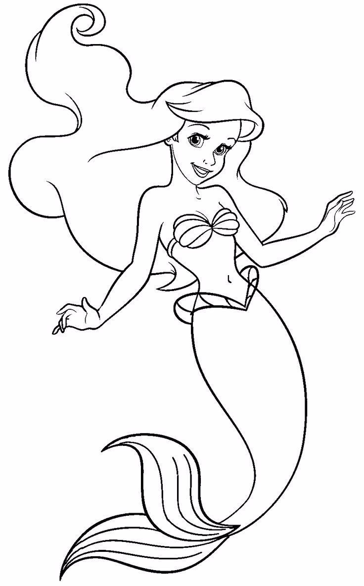 Ariel Coloring Pages Free Printable 120