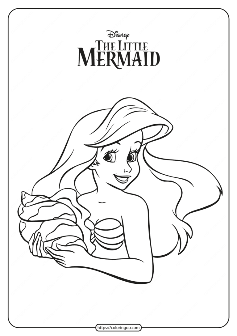 Ariel Coloring Pages Free Printable 134