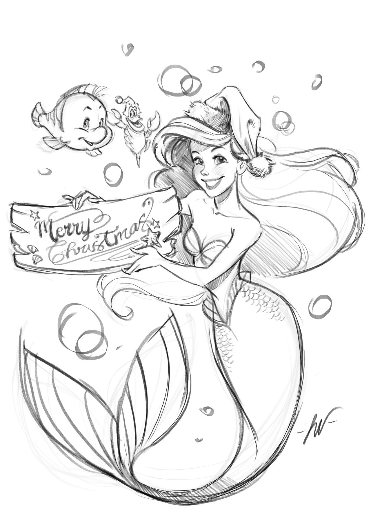 Ariel Coloring Pages Free Printable 138