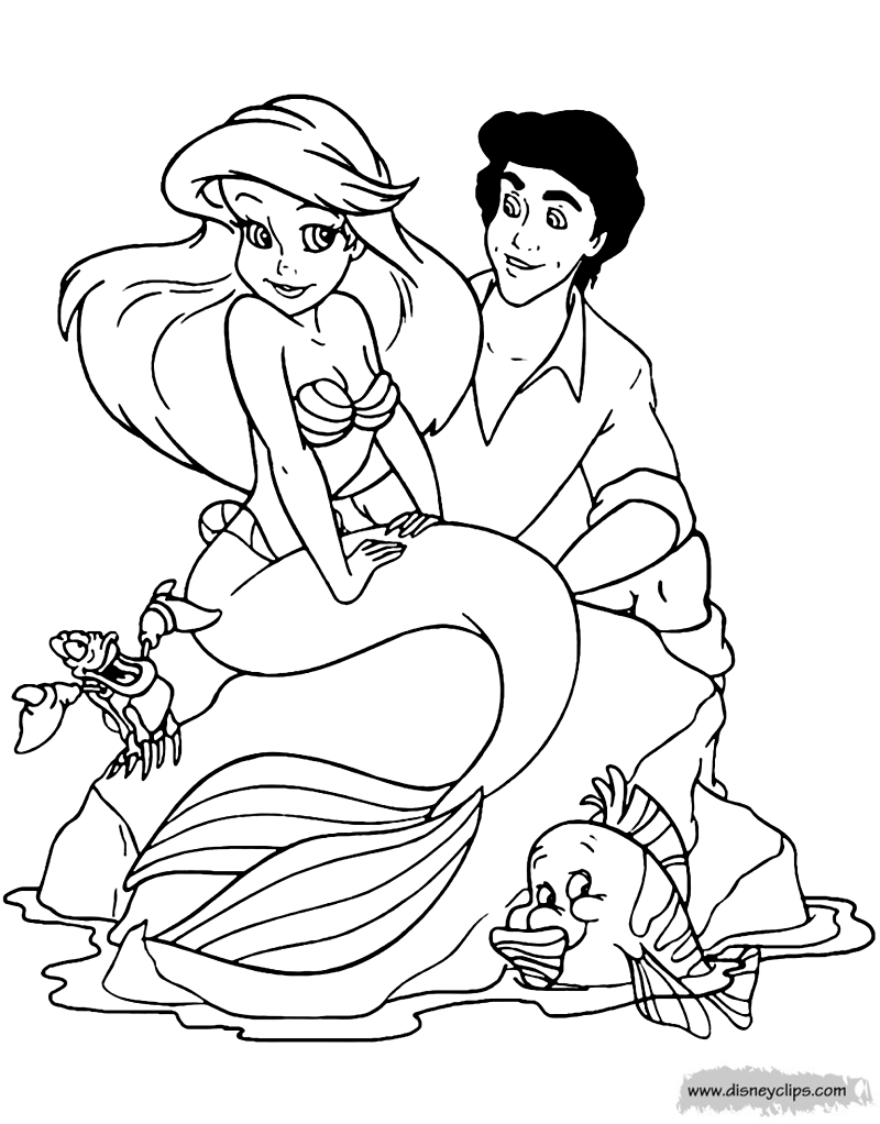 Ariel Coloring Pages Free Printable 140