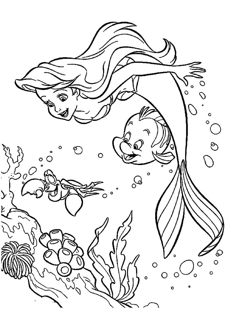 Ariel Coloring Pages Free Printable 141