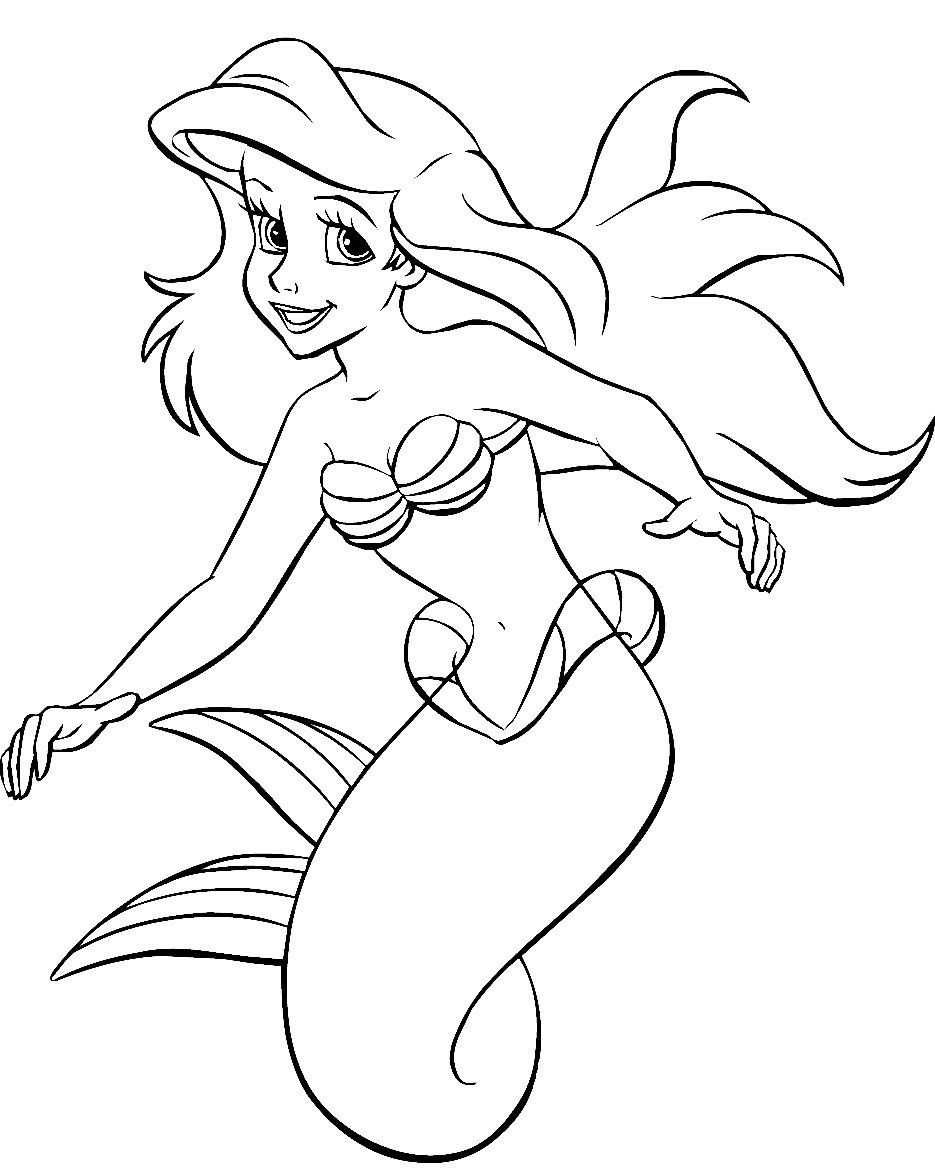 Ariel Coloring Pages Free Printable 151