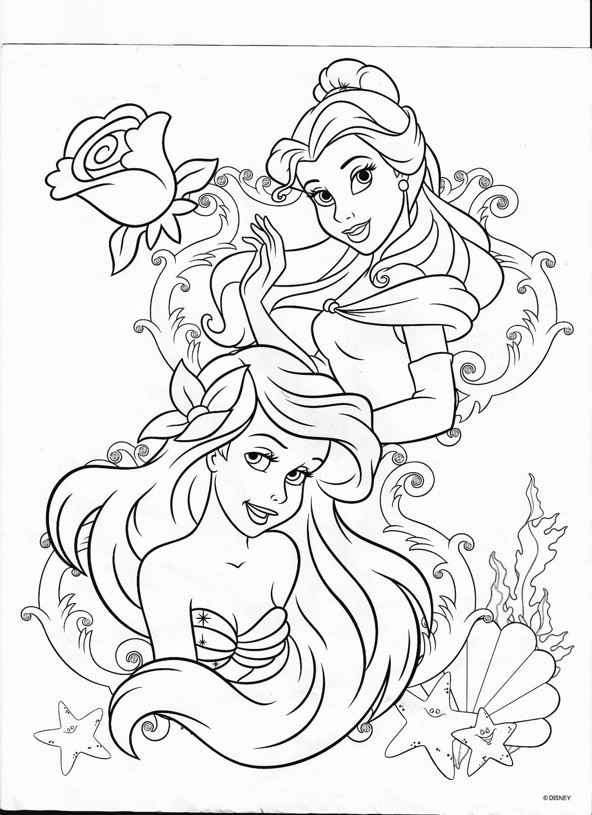 Ariel Coloring Pages Free Printable 162