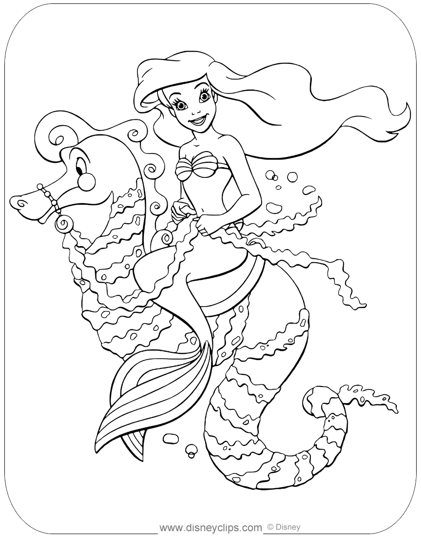 Ariel Coloring Pages Free Printable 164