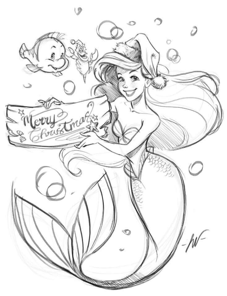 Ariel Coloring Pages Free Printable 171