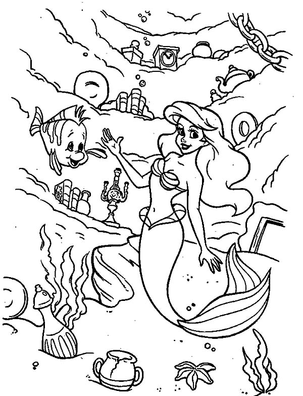 Ariel Coloring Pages Free Printable 181