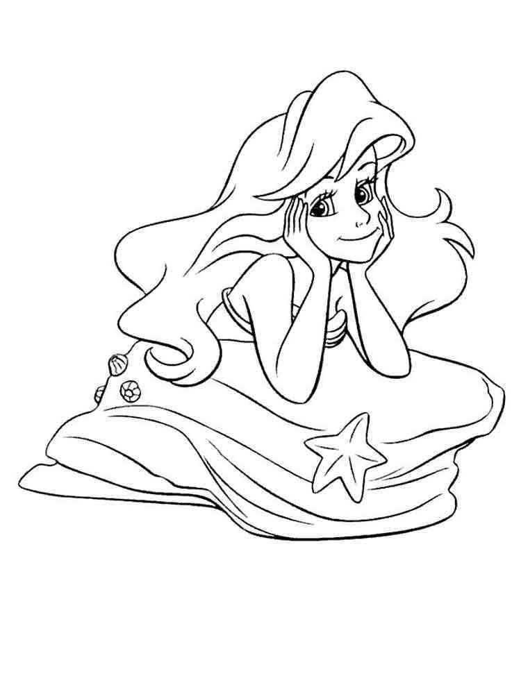 Ariel Coloring Pages Free Printable 189