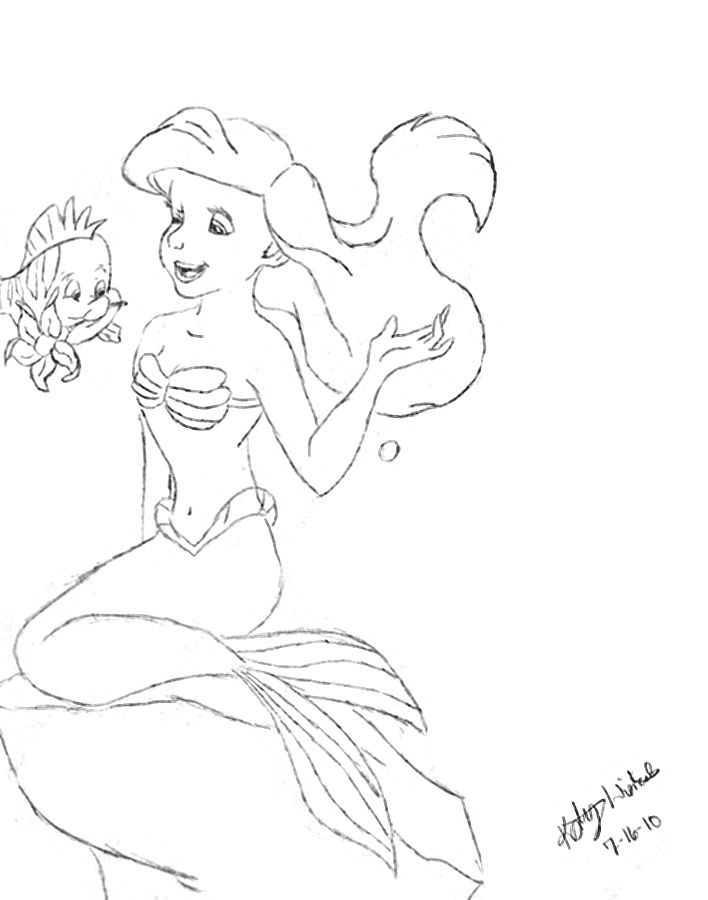 Ariel Coloring Pages Free Printable 191