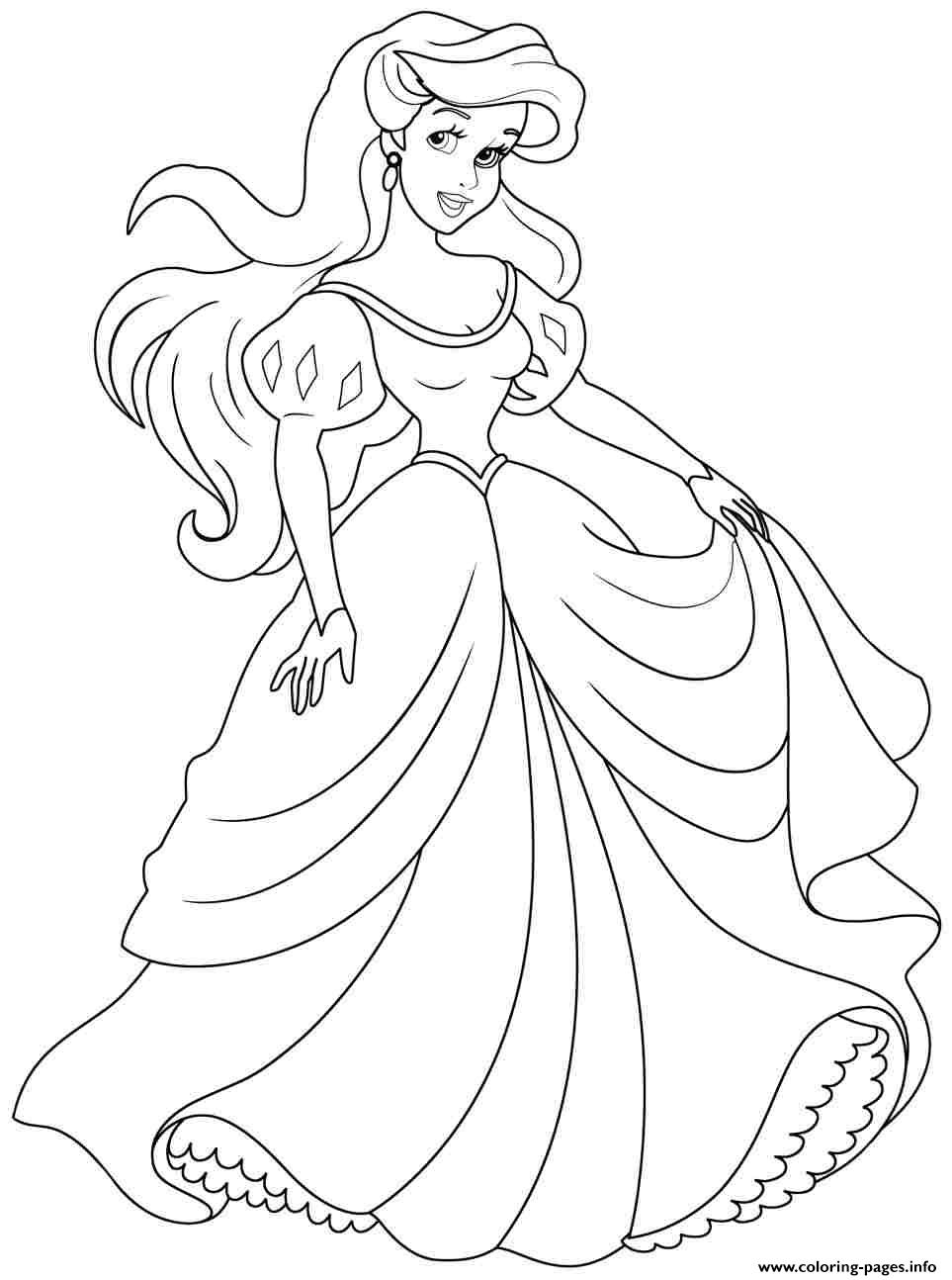 Ariel Coloring Pages Free Printable 20