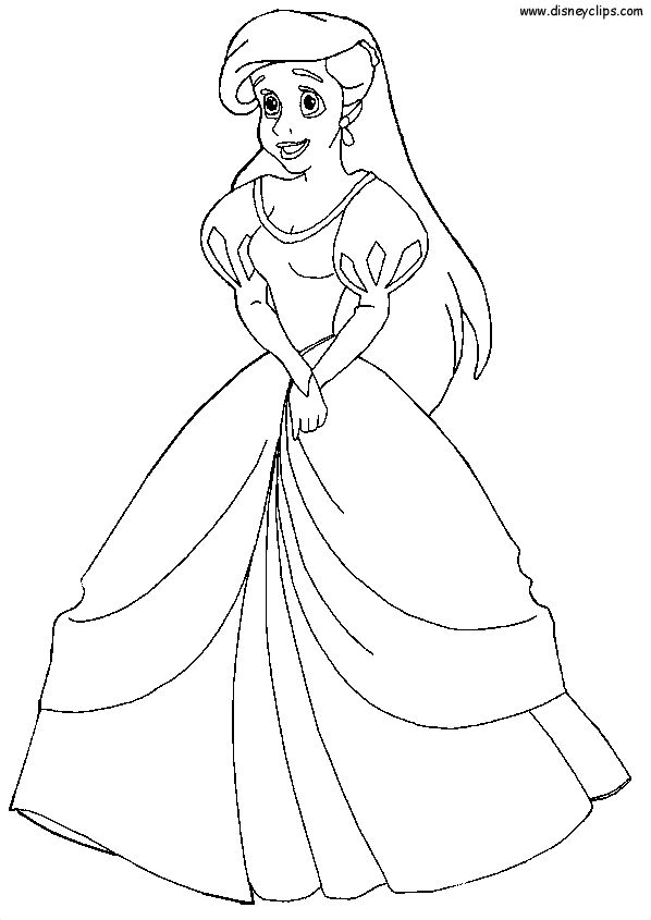 Ariel Coloring Pages Free Printable 35