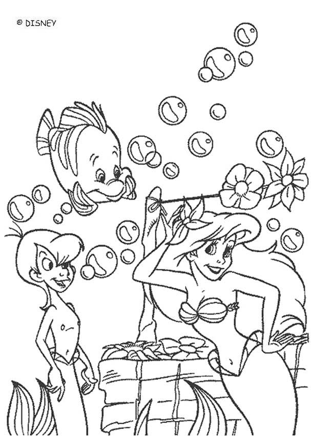 Ariel Coloring Pages Free Printable 40