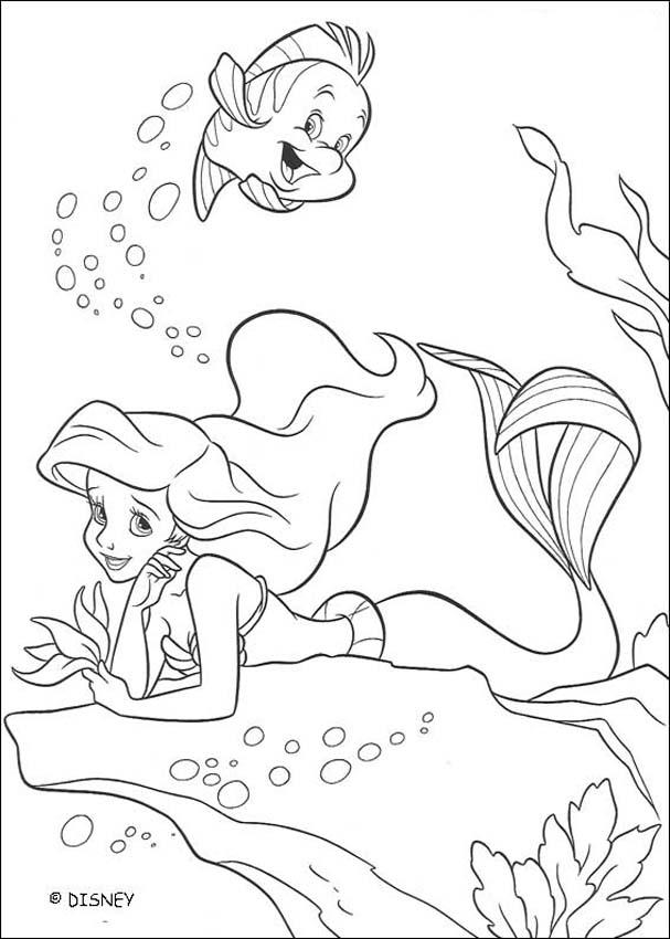 Ariel Coloring Pages Free Printable 41