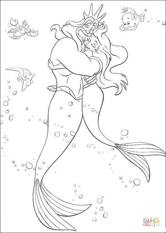 Ariel Coloring Pages Free Printable 54