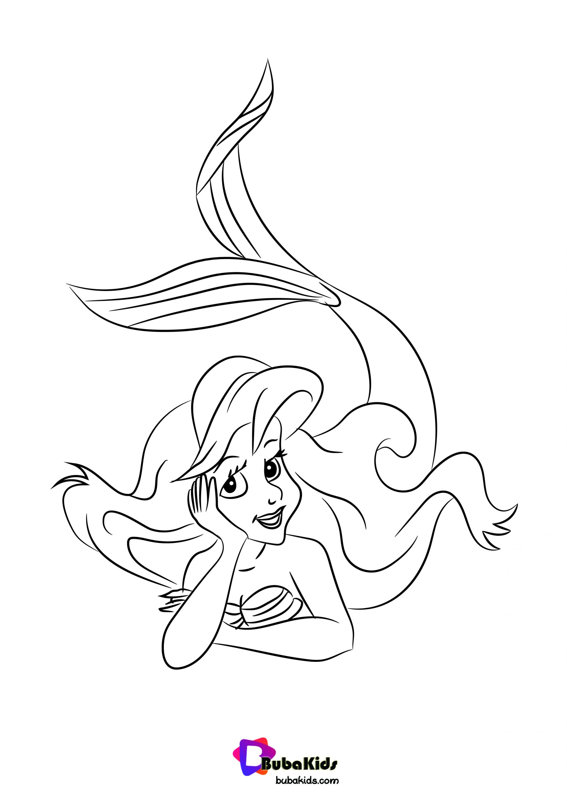 Ariel Coloring Pages Free Printable 64