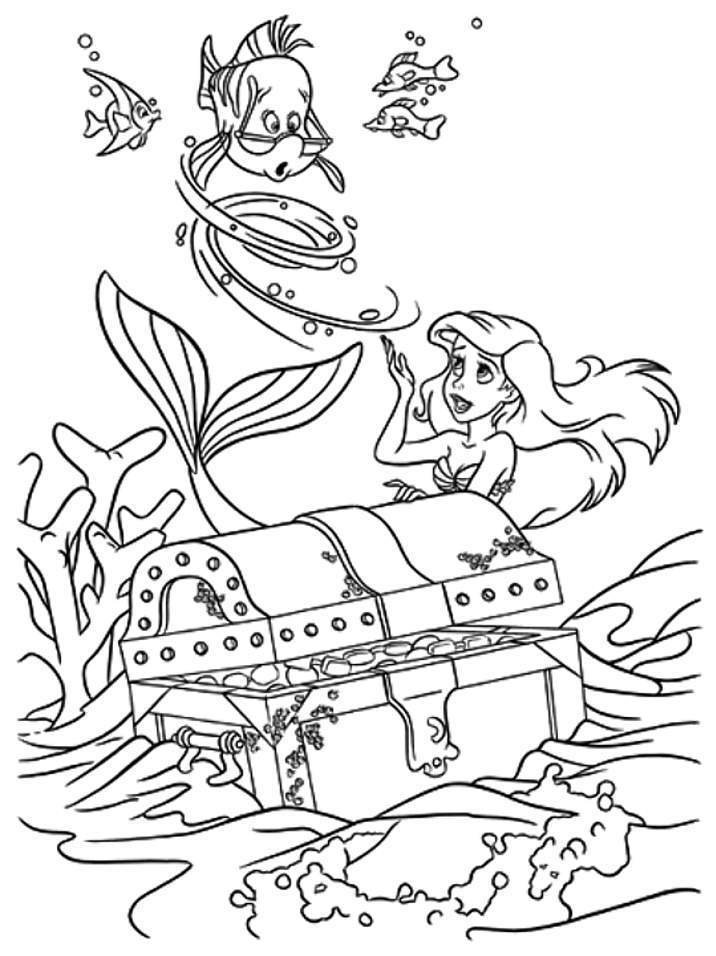 Ariel Coloring Pages Free Printable 68