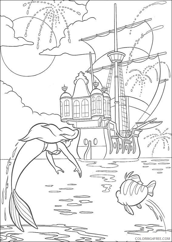 Ariel Coloring Pages Free Printable 78