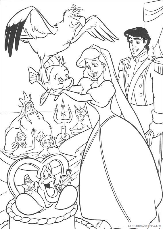 Ariel Coloring Pages Free Printable 79