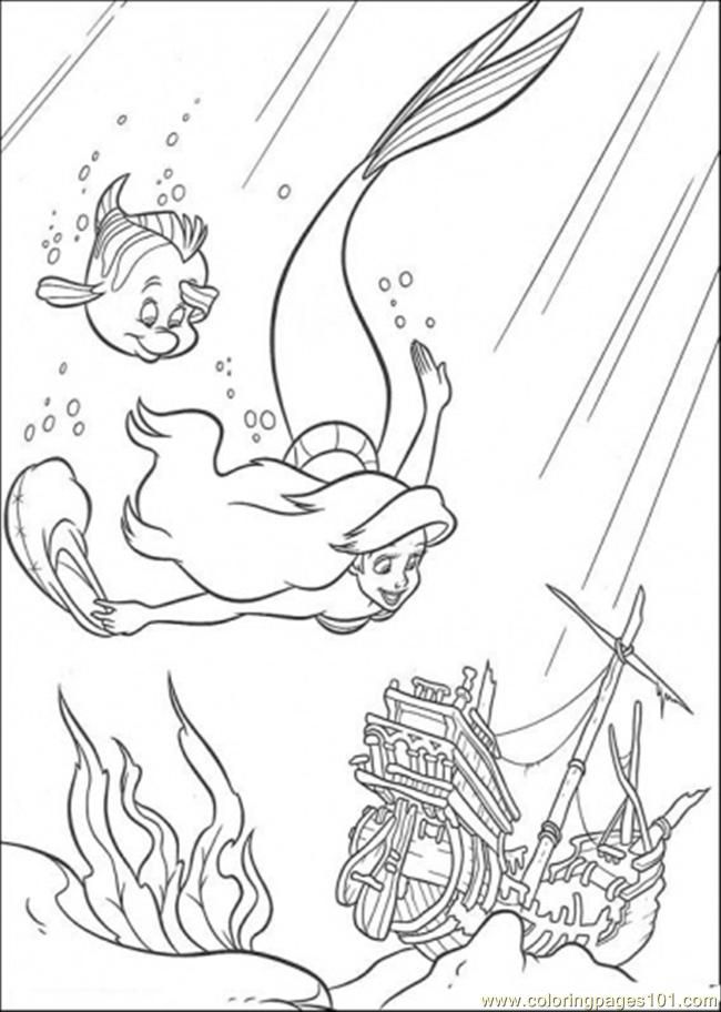 Ariel Coloring Pages Free Printable 83